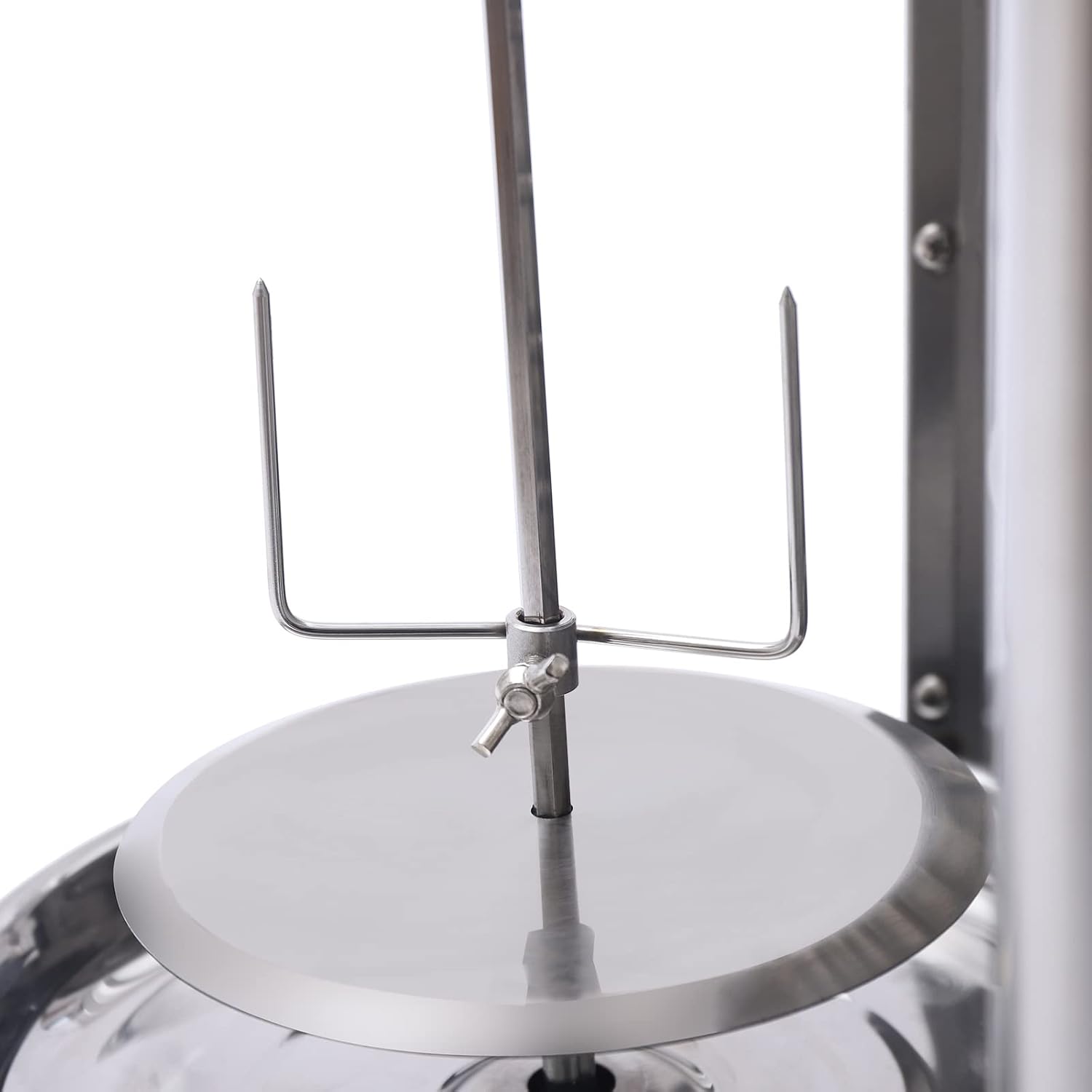 Electric Shawarma Grill Vertical Rotisserie Oven Broiler Gyro Doner Kebab Machine, 1600W Commercial Stainless Steel Kebab Gyro Rotisserie Oven with U-Shaped Heating Tube