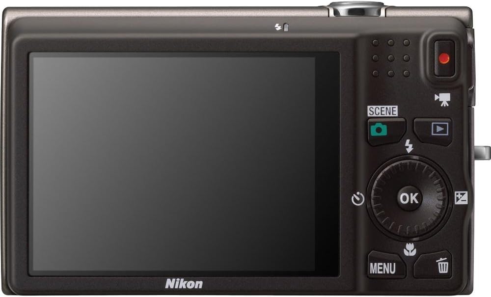 Nikon COOLPIX S6200 16 MP Digital Camera with 10x Optical Zoom NIKKOR ED Glass Lens and HD 720p Video (Silver)