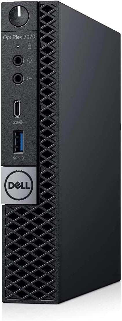 Dell OptiPlex 7070 Micro Form Factor (MFF) Desktop, Intel Core i5-9500T, 8GB RAM, 256GB SSD, Intel UHD Graphics 630, Windows 10 Pro (Renewed)