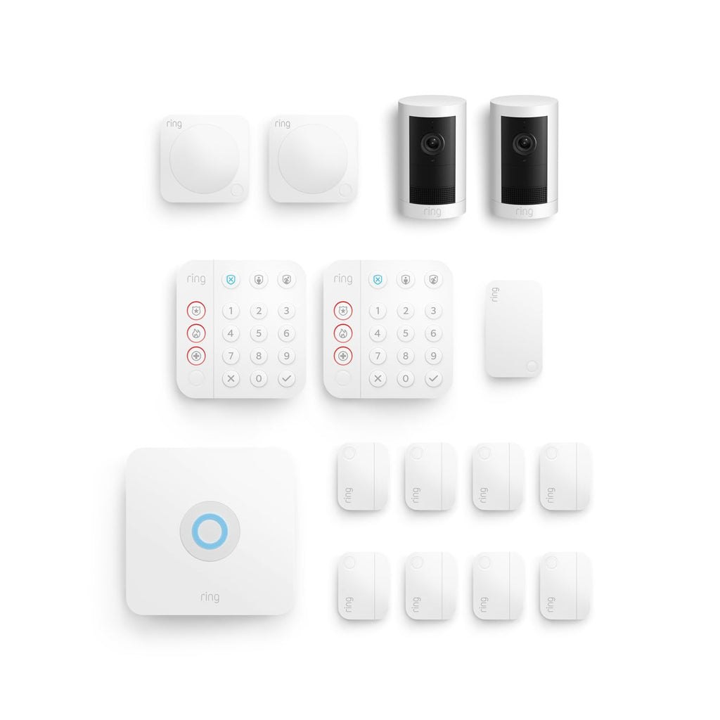 Ring Alarm 14-Piece Kit with Ring Outdoor Cam Plus, Battery | 2-pack