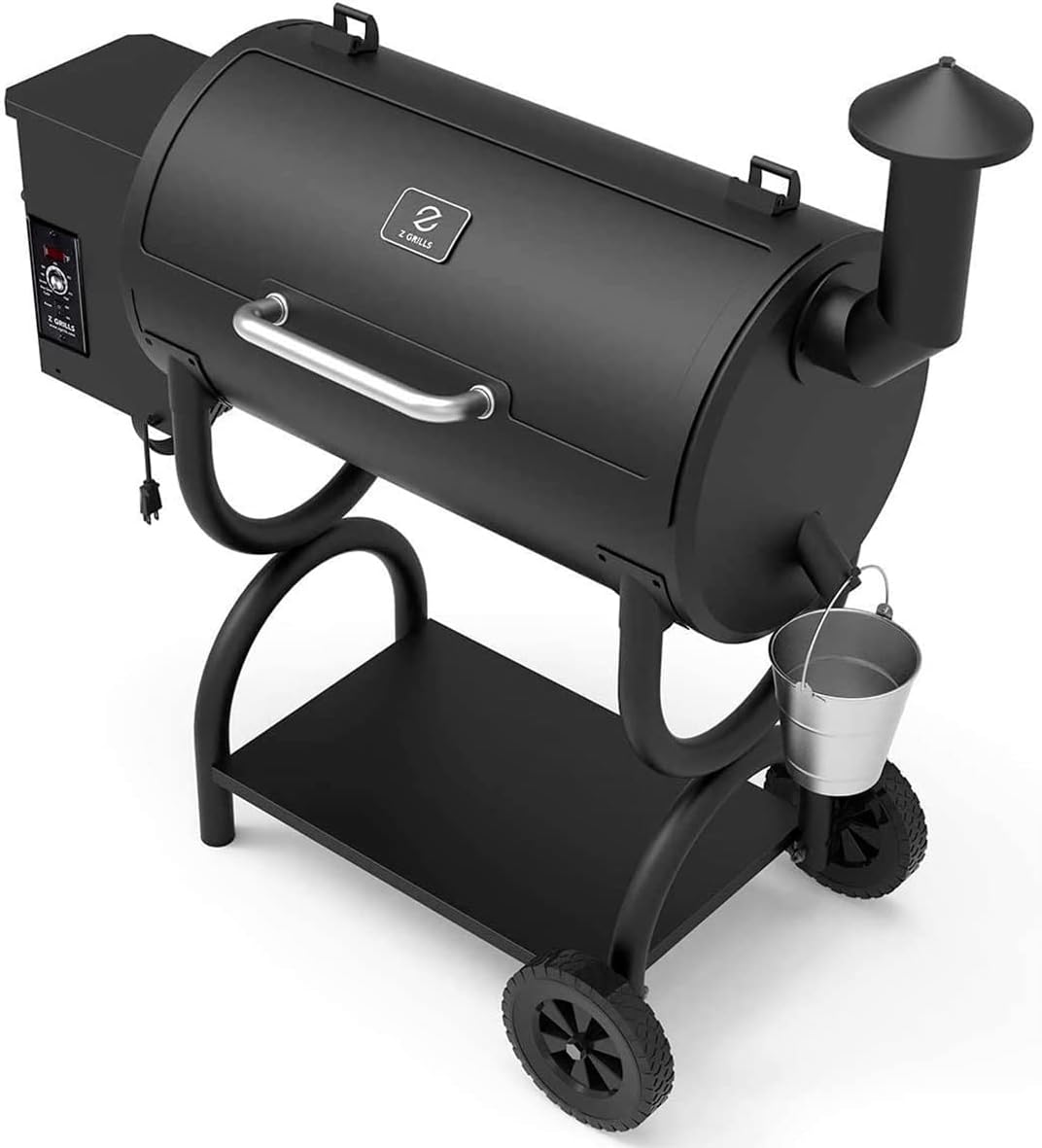 Z GRILLS ZPG-550B 2022 Upgrade Wood Pellet Grill & Smoker 8 in 1 BBQ Auto Temperature Control, Cooking Area, 550 sq in Black