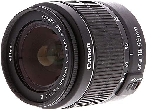 PixiBytes EOS 4000D DSLR Camera with 18-55mm f/3.5-5.6 III Lens with 50-Inch Tripod and Pixi Advanced Bundle (International Version) (Renewed)