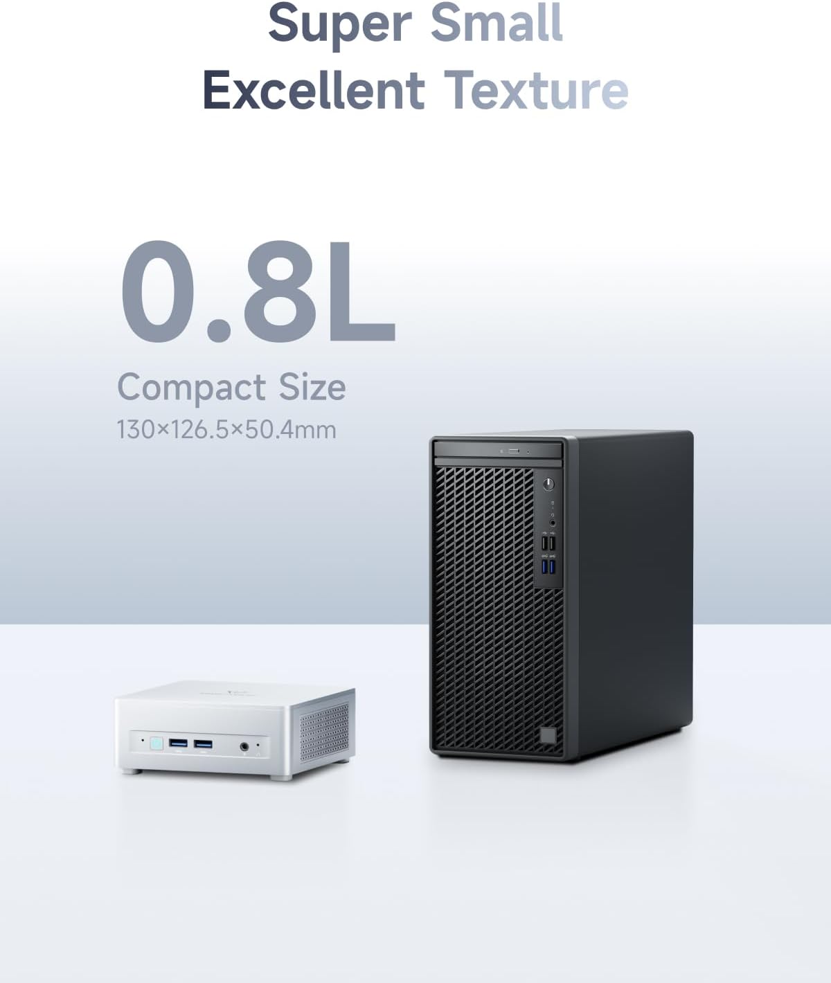 MINISFORUM UM750L Slim Mini PC AMD Ryzen 5 7545U(6C/12T, Up to 4.9GHz), 16GB LPDDR5 RAM 1TB SSD Mini Computers Office Home, Triple Display USB4/HDMI/DP, 2.5G LAN, USB3.2, WiFi 6E, BT5.2, Radeon 740M