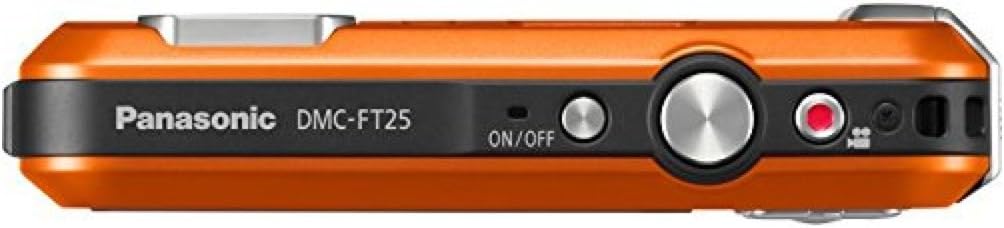 Panasonic DMC-TS25D Waterproof Digital Camera with 2.7-Inch LCD (Orange)