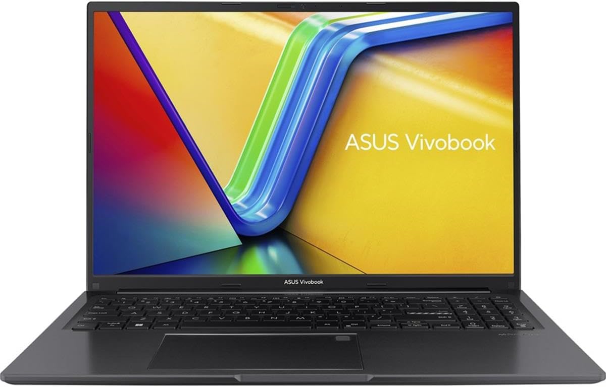 ASUS VivoBook 16 Laptop, 16' WUXGA (1920 x 1200) 16:10Display, AMD Ryzen 7 7730U CPU, AMD Radeon™ Graphics, 8GB RAM, 1TB SSD, Fingerprint Sensor, Windows 11 Home, Indie Black, M1605YA-ES74