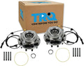 TRQ 2 Piece Front Wheel Bearing & Hub Assembly Set 4WD Compatible with 2005-2010 Ford F-450 Super Duty F-550 Super Duty