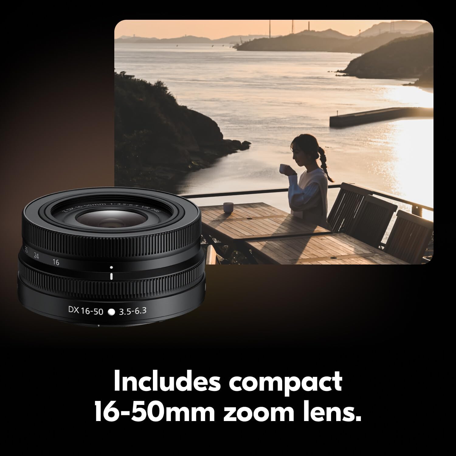 Nikon Z 30 with Wide-Angle Zoom Lens | Our most compact, lightweight mirrorless stills/video camera with 16-50mm zoom lens | Nikon USA Model