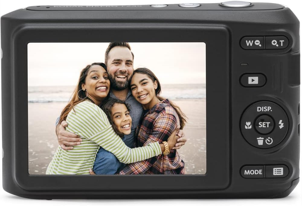 Kodak FZ45RD PIXPRO 16MP Digital Camera Red Bundle with Lexar 64GB High-Performance 800x UHS-I SDHC Memory Card Blue Series