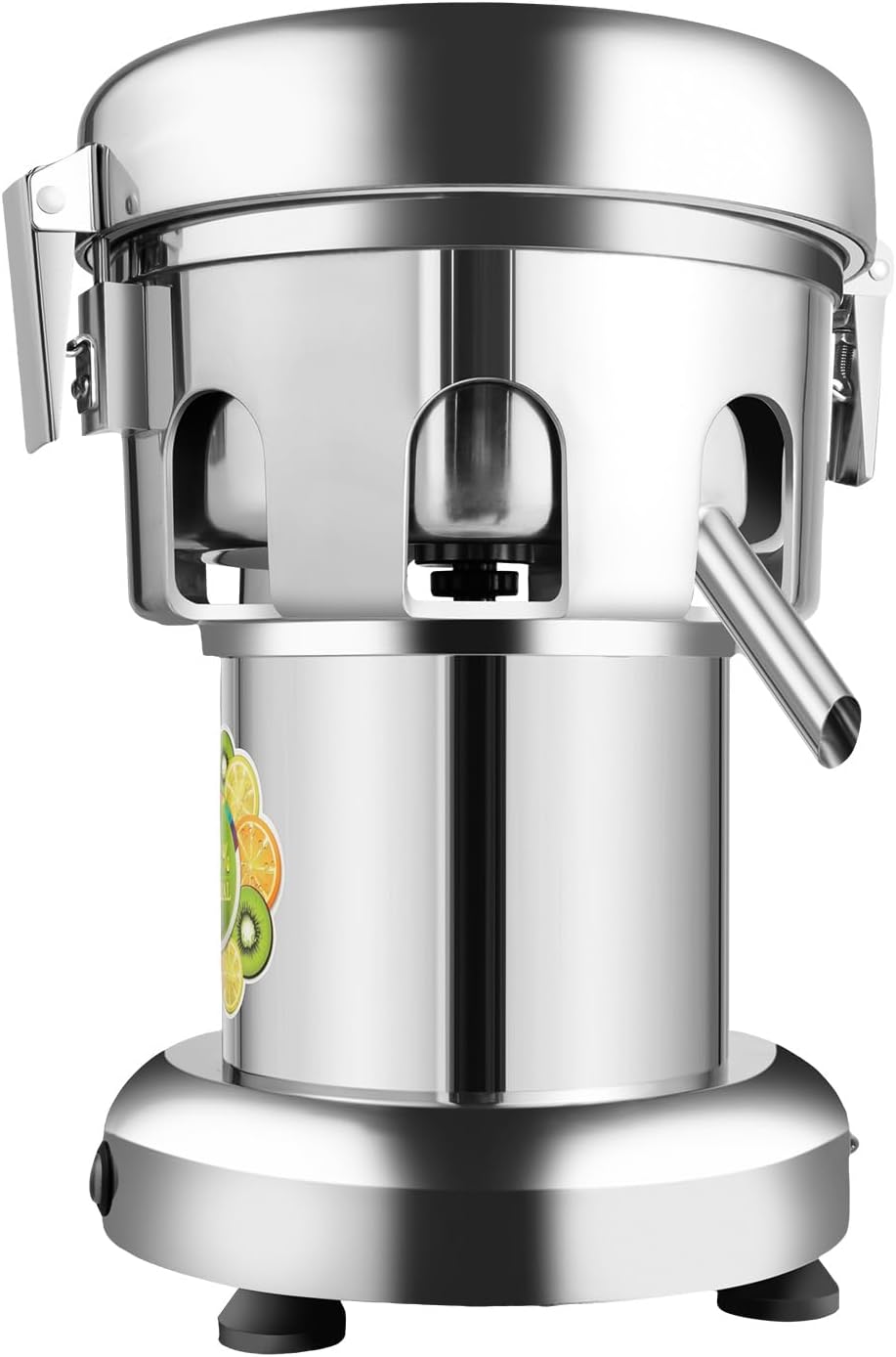 Commercial Juice Extractor Machine 110V 370W 2800RPM Electric Stainless Steel Juice Machine, Heavy Duty Fruit and Vegetable Juicer Automatic Centrifugal Juicer Machine, 80-100kg/hr