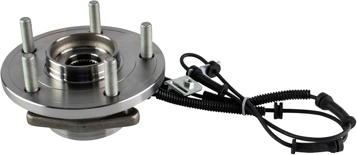 TRQ 2 Piece Front Wheel Bearing & Hub Assembly Set with ABS Sensor Compatible with 2012-2016 Chrysler Town & Country 2012-2020 Dodge Grand Caravan 2012-2015 Ram C/V 2013-2014 Volkswagen Routan