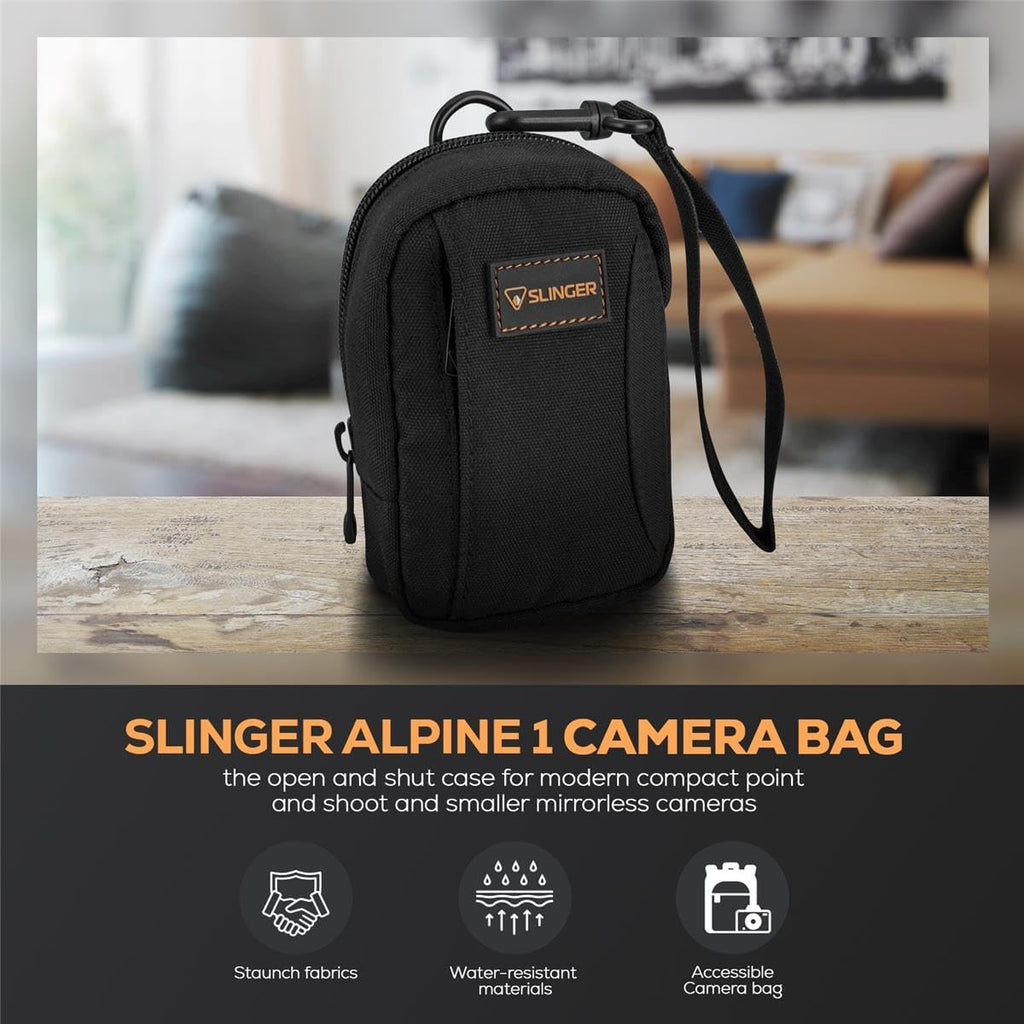 KODAK PIXPRO FZ55-BK 16MP Digital Camera 5X Optical Zoom 28mm Wide Angle 1080P Full HD Video 2.7' LCD Vlogging Camera. Bundle with SD Card and Camera Bag, Kodak 1-Year Limited Warranty (Black)