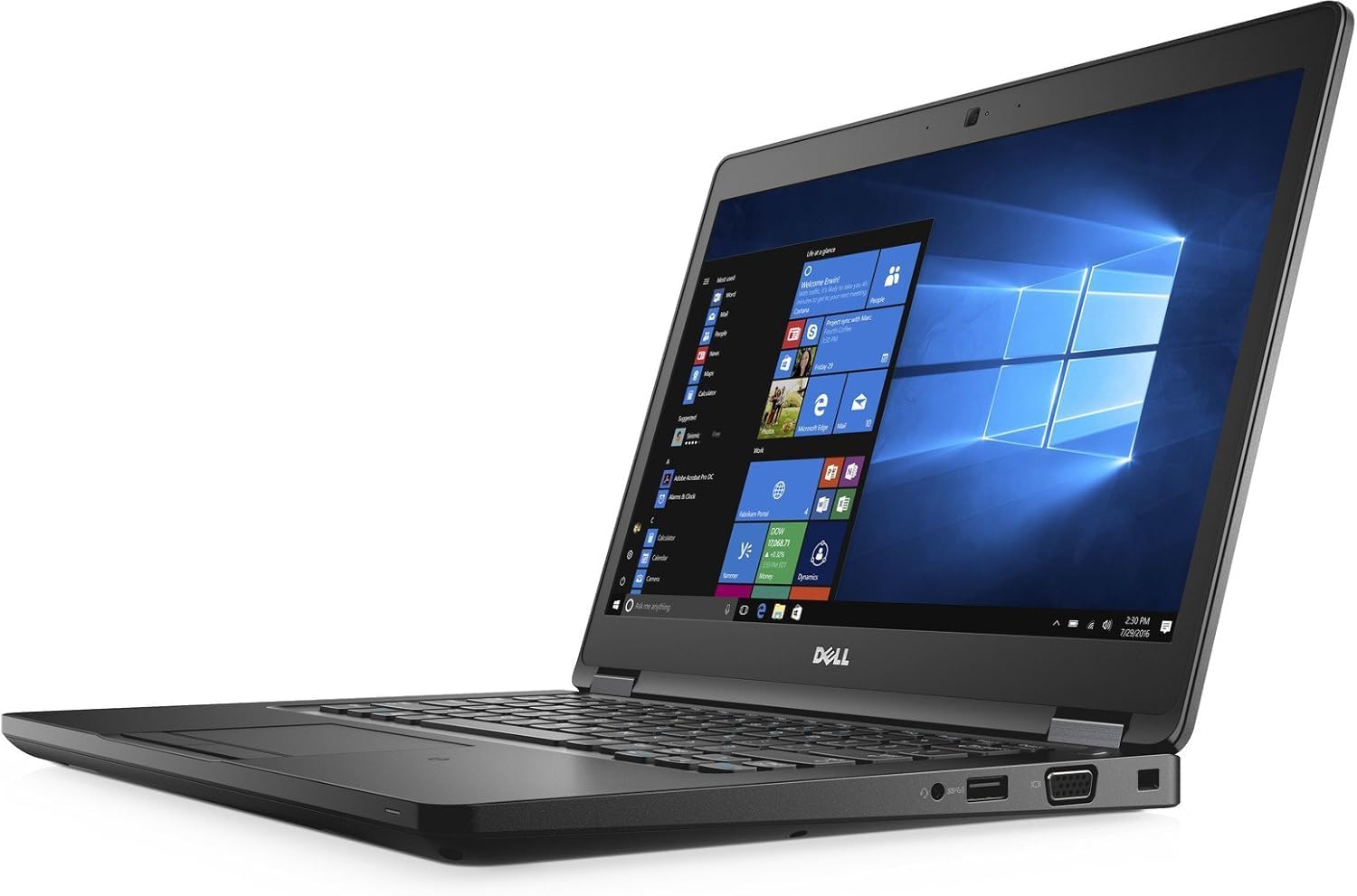 Dell Latitude 14 5000 5480 Business Laptop: 14in HD (1366x768), Intel Core i7-6600U, 500GB HDD, 8GB DDR4, NVIDIA 930MX 2GB GDDR5 vRAM, WiFi + Bluetooth, Windows 11 Professional (Renewed)