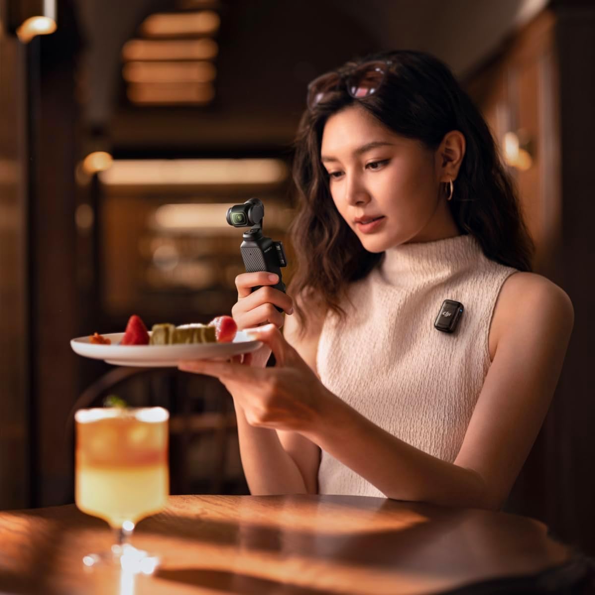 DJI Osmo Pocket 3 Creator Combo, 1'' CMOS, 4K Resolution/120fps Vlog Camera, 3-Axis Stabilization, Face/Object Tracking, Mic Included for Clear Sound, Digital Camera for YouTube