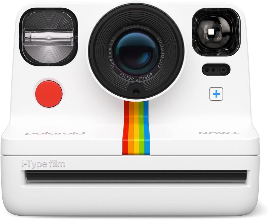 Polaroid Now 2nd Generation I-Type Instant Film Camera (White), Shoot and Print Bundle with Magnetic/Hanging Photo Frames and Color Instant Film (8 Exposures) (3 Items)