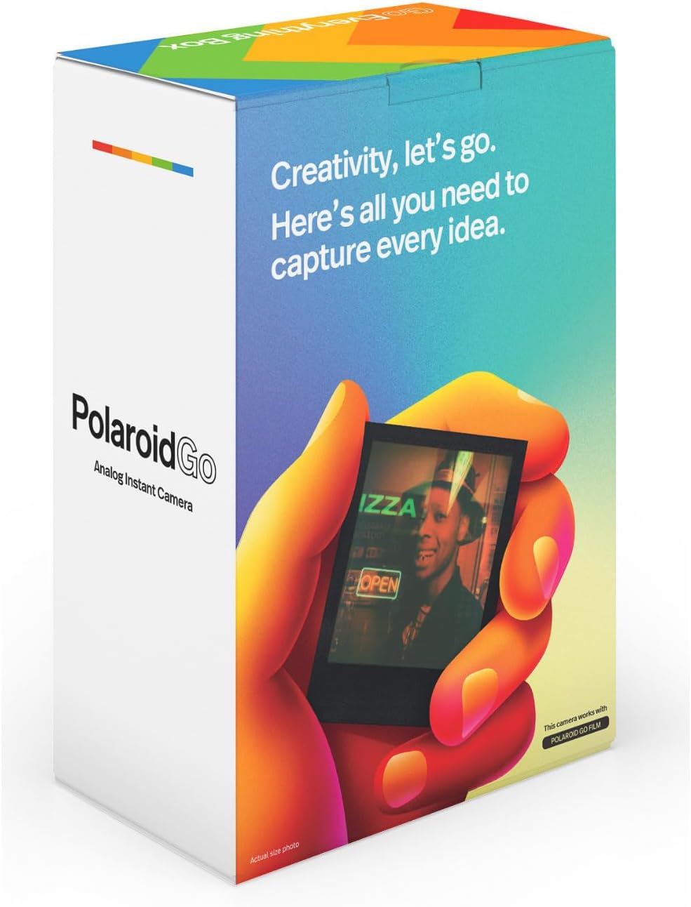 Polaroid Go Everything Box Black Camera and Black Frame Instant Film Bundle (6215)