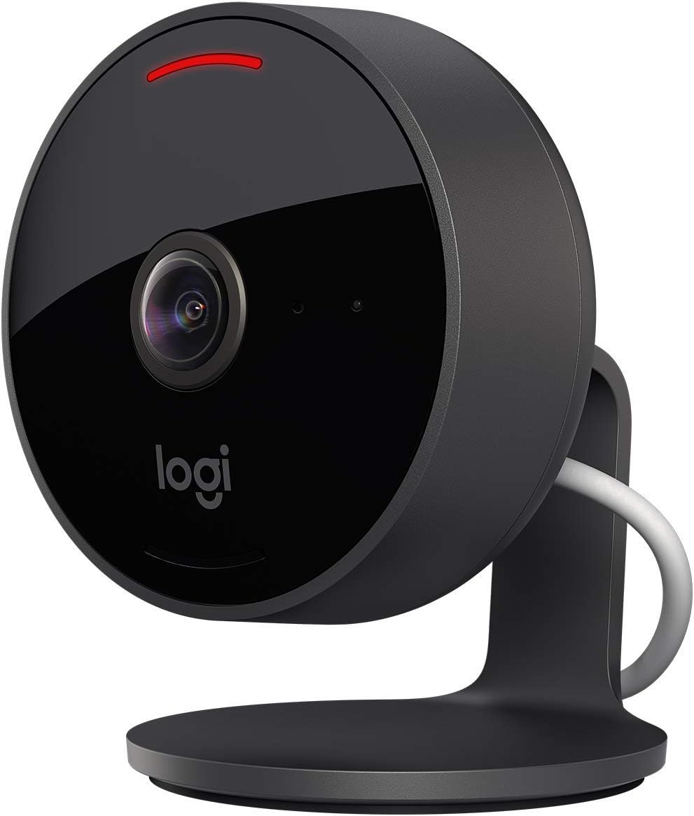 Logitech Circle View Weatherproof Wired Home Security Camera TrueView Video, 180° Wide Angle, 1080p HD, Night Vision, 2-Way Audio, Tilt for Privacy, Apple HomeKit Secure Video