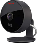 Logitech Circle View Weatherproof Wired Home Security Camera TrueView Video, 180° Wide Angle, 1080p HD, Night Vision, 2-Way Audio, Tilt for Privacy, Apple HomeKit Secure Video