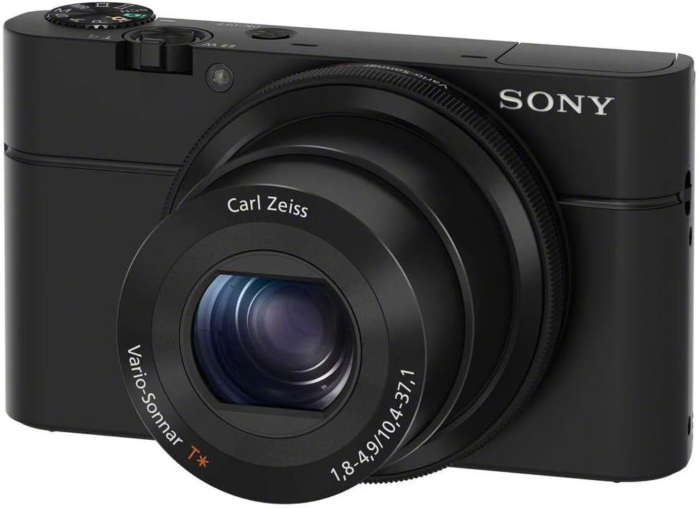 Sony RX100 20.2 MP Premium Compact Digital Camera w/ 1-inch sensor, 28-100mm ZEISS zoom lens, 3' LCD