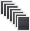 7 Pack IP65 Solar Panel for Rings Camera, 4W Solar Charger Compatible with Rings Spotlight &All-New Stick Up Outdoor Cam Battery, 10ft Long Cable with USB-C to Barrel Plug Adapter