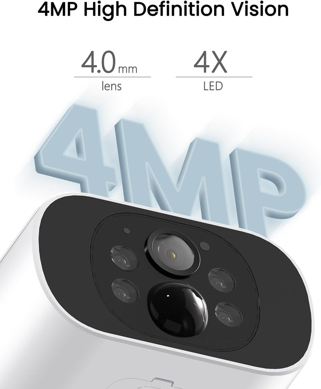 ARCCTV Solar Security Cameras Wireless Outdoor, 4 Cam-Kit, 4MP Solar Security Camera Wireless System, Color Night Vision, Motion Detection, No Monthly Fee, 32GB Memory Card
