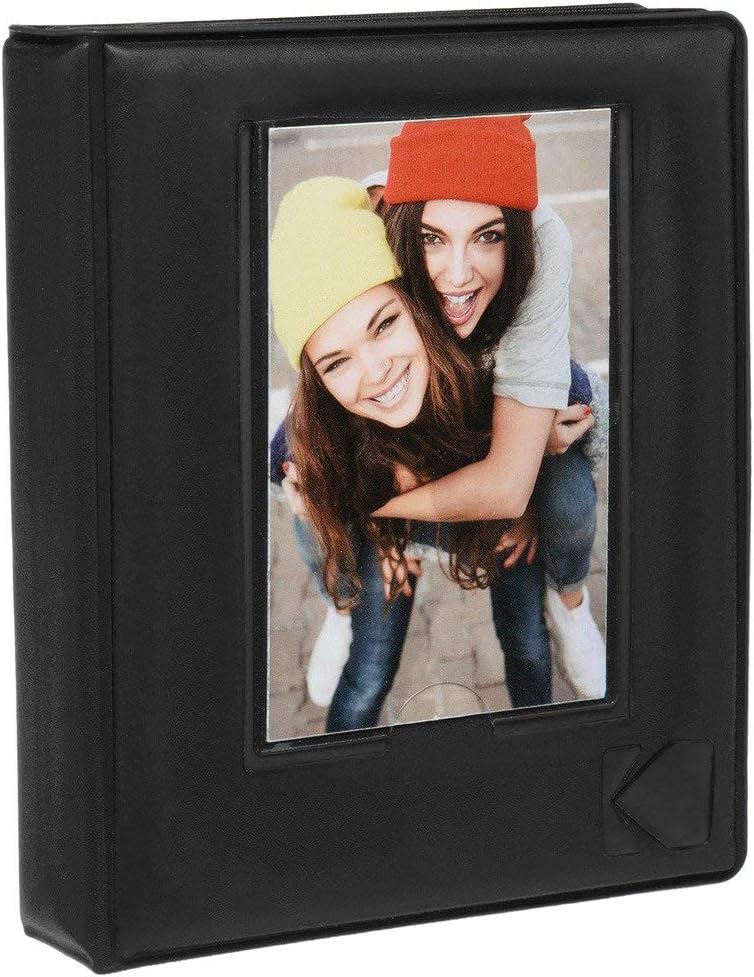 Kodak Printomatic Instant Camera (Yellow) All-in-Bundle + Zink Paper (20 Sheets) + Deluxe Case + Photo Album + 7 Sticker Sets + Markers + Scissors and More