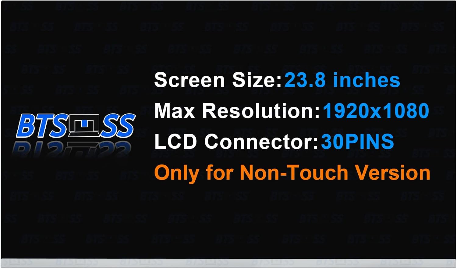 23.8' LCD Replacement for M238HVN01.1 M238HVN02.1 L91415-001 L75155-371 Display Screen FHD 1080P 30PIN 60HZ (Only for Non-Touch Version)