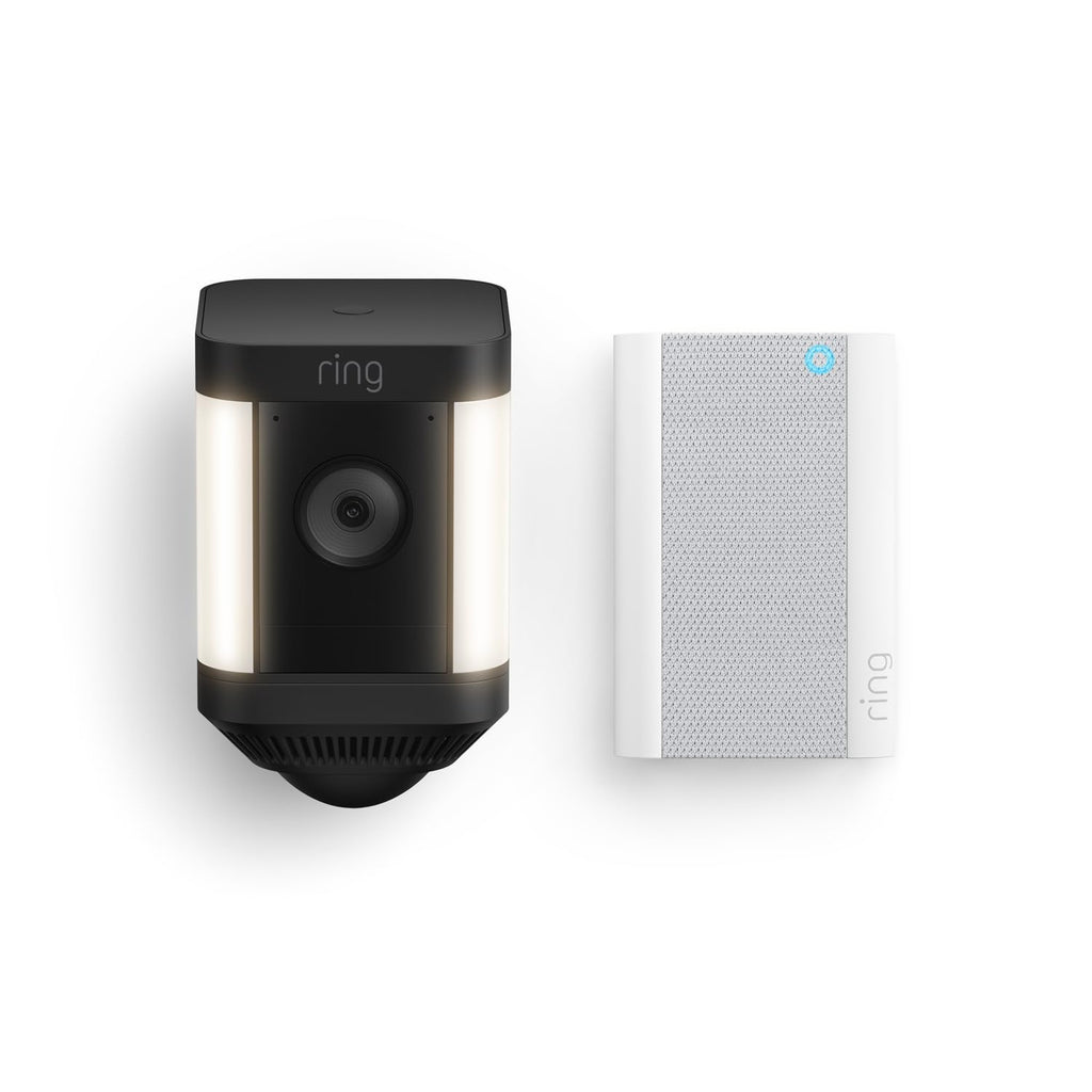 Ring Spotlight Cam Plus, Battery with Chime Pro