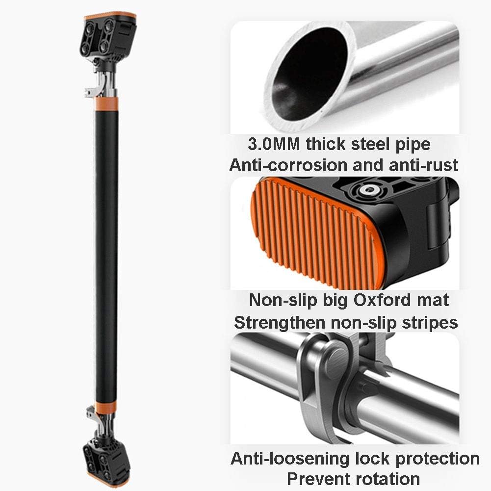 Portable Chin Pull Rod, Free Perforated Wall Horizontal Bar in Door Corridor, Home Fitness Equipment for Adults and Children, 72-175CM, Load 350KG ()