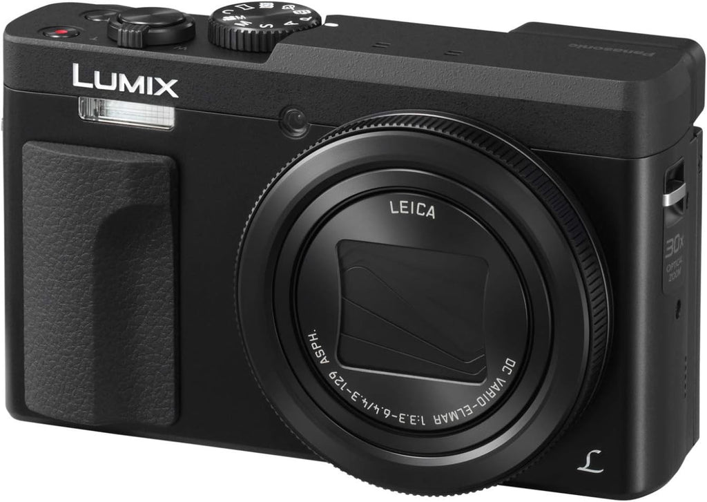 Panasonic LUMIX DC-ZS70K, 20.3 Megapixel, 4K Digital Camera, Touch Enabled 3-Inch 180 Degree Flip-front Display, 30X LEICA DC VARIO-ELMAR Lens, WiFi (Black)