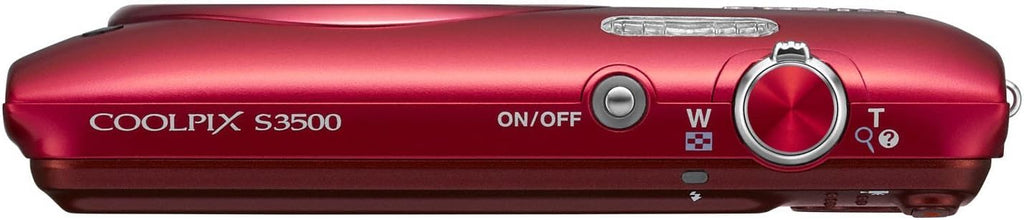 Nikon COOLPIX S3500 20.1 MP Digital Camera with 7x Zoom (Red) (OLD MODEL)