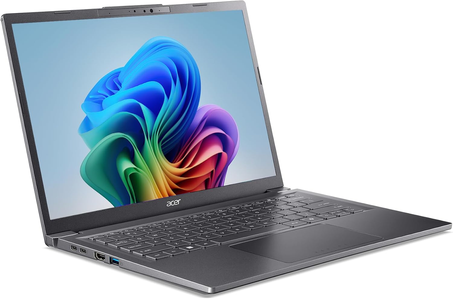 Acer Aspire 14 AI Copilot+ PC | 14' WUXGA Display | Intel Core Ultra 7 Processor 256V | NPU: Up to 47 Tops - GPU: Up to 64 Tops | Intel ARC 140V | 16GB LPDDR5X | 1TB SSD | Wi-Fi 6E | A14-52M-72S0