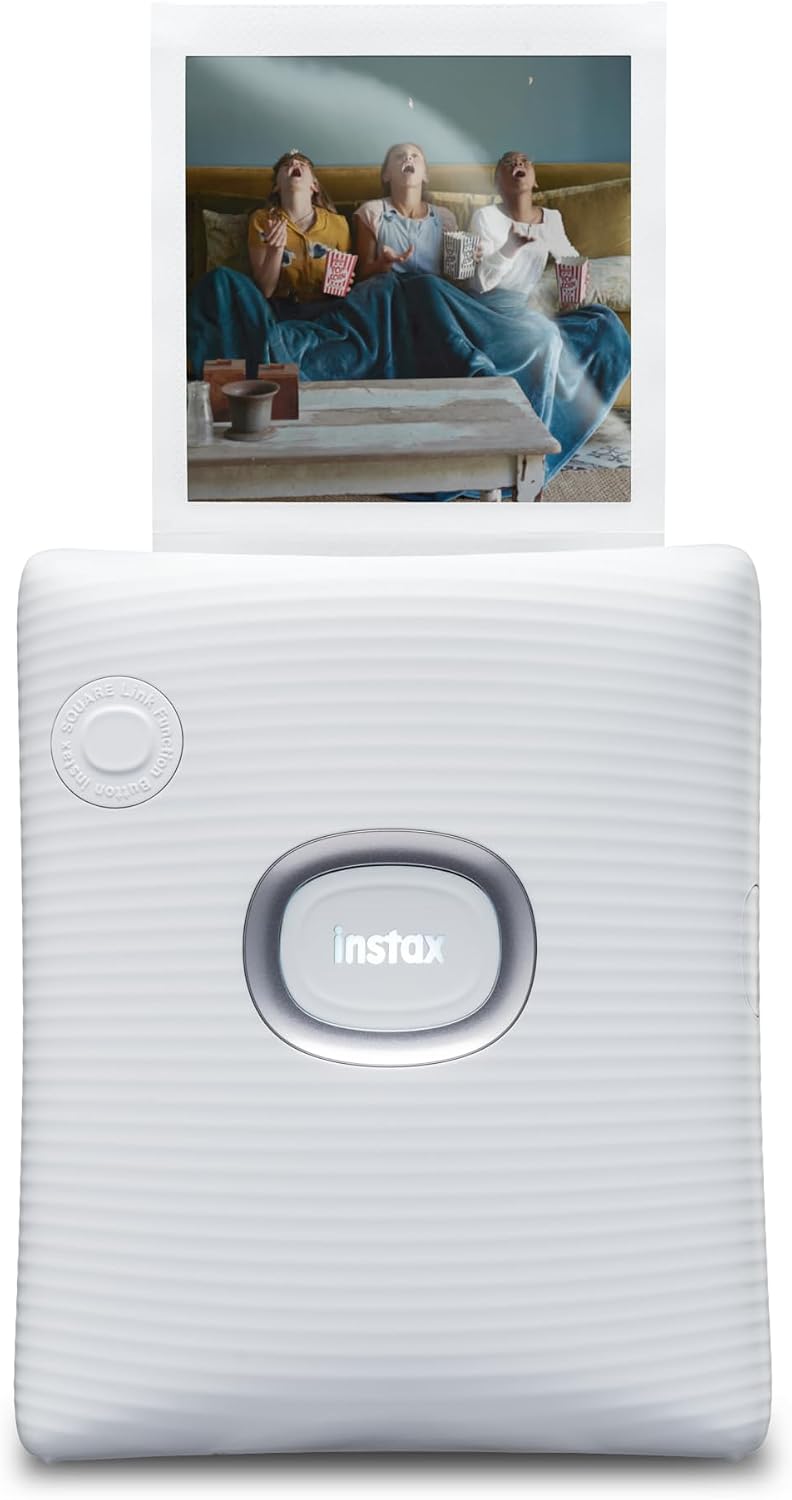 Fujifilm Instax Square Link Smartphone Printer- Ash White
