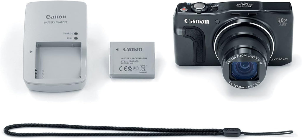 Canon PowerShot SX700 HS Digital Camera - Wi-Fi Enabled (Black)