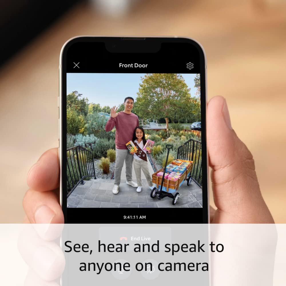 Ring Battery Doorbell Plus | Head-to-Toe HD+ Video, motion detection & alerts, and Two-Way Talk (2023 release) with Ring Chime Pro
