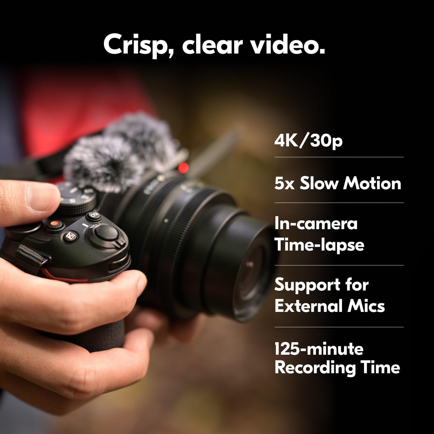 Nikon Z 30 with Wide-Angle Zoom Lens | Our most compact, lightweight mirrorless stills/video camera with 16-50mm zoom lens | Nikon USA Model