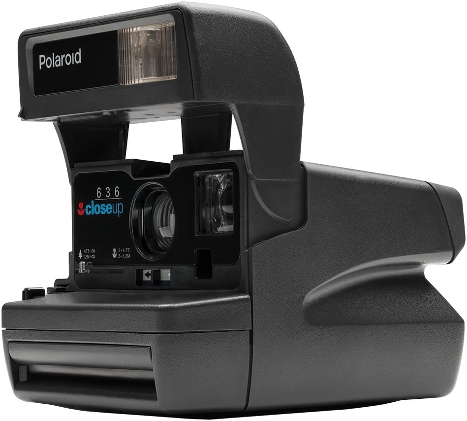Impossible Polaroid 600 Square Black One Step Camera, Black (PRD541) (Renewed)