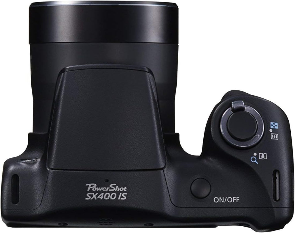 Canon PowerShot SX400 Digital Camera with 30x Optical Zoom Black (Renewed)