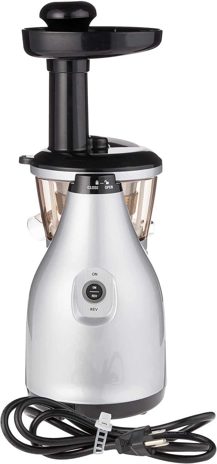 Omega VRT350X Vertical Low Speed Juicer, Silver (Renewed)