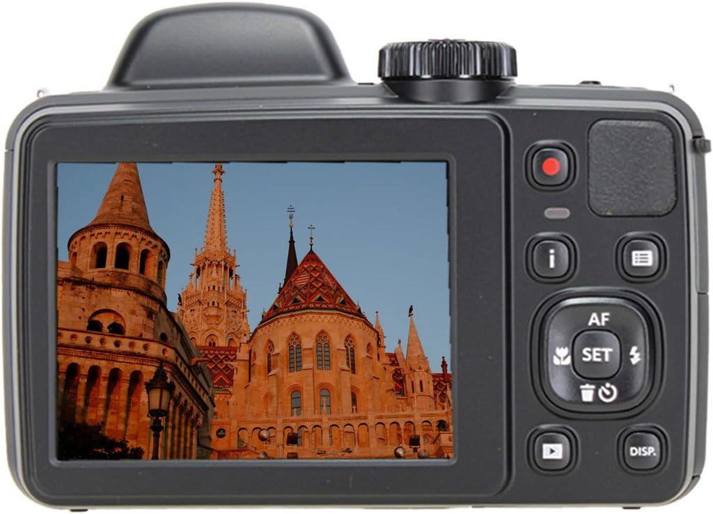 Kodak PIXPRO AZ425 20MP Vlogging Digital Camera (Black) 42X Optical Zoom, 24mm Wide Angle Lens Bundle with 32GB Memory Card + Vlogger Tripod + Bag + More Vlog Accessories