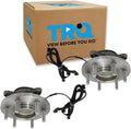 TRQ Front Driver and Passenger Side Wheel Bearing and Hub Assembly Set 2 Piece Compatible with 2015-2017 Ford F-150 RWD