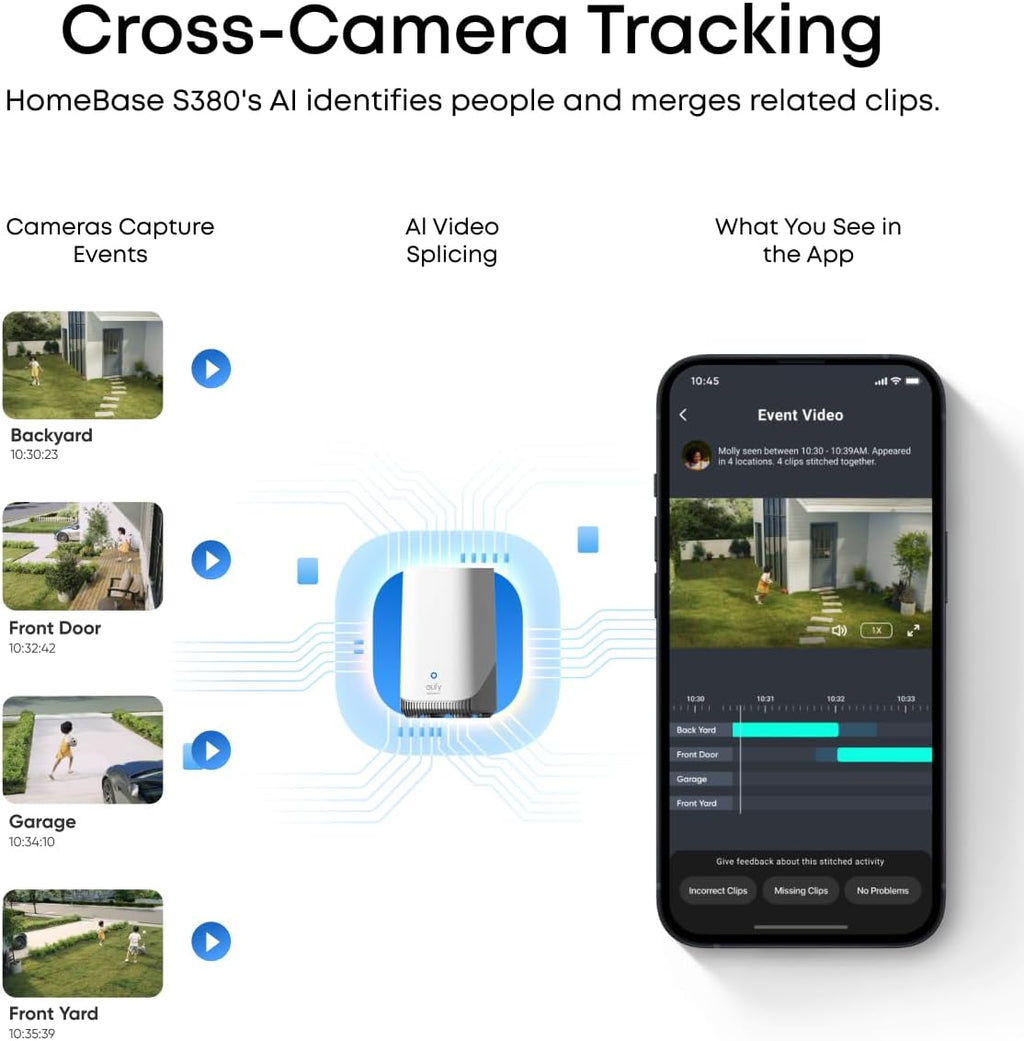 eufy Security SoloCam E42 2-Cam Kit, 4K Security Camera Wireless Outdoor, Solar Powered, AI Motion Tracking, Strobe Light, Pan & Tilt, Facial Recognition, Built-in Local Storage (Up to 16TB)