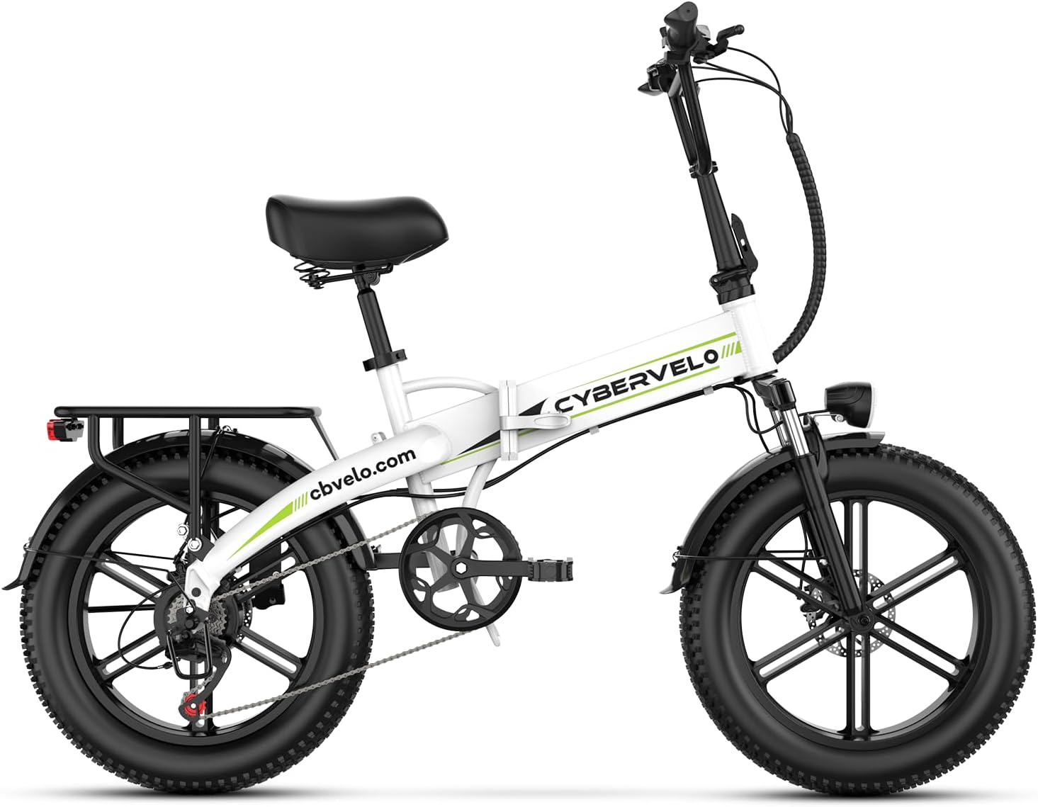 DriftGod Folding Electric Bike, 48V 20.8AH Large Removable Battery E Bike - 20'x3' Fat Tire - 80 Miles Max Range Ebike for Adults,Electric Bicycles for Commuter