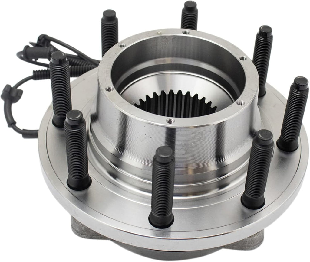 TRQ Front Driver and Passenger Side Wheel Bearing and Hub Assembly Set 2 Piece Compatible with 17-19 Ford F-250 Super Duty 4WD 20-22 F-250 Super Duty 4WD SRW 17-22 F-350 Super Duty 4WD SRW