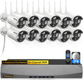 (2026 Update) Wireless Security Camera System, 10CH WiFi NVR with 10 x 3MP Dual Antenna Cameras, 55% Longer Range, 3TB HDD 40-Day Recording, Dual Band 2.4/5.8GHz, Free App