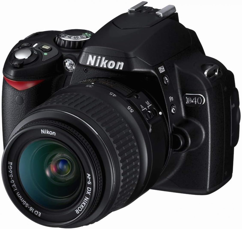 Nikon D40 6.1MP Digital SLR Camera Kit with 18-55mm f/3.5-5.6G ED II Auto Focus-S DX Zoom-Nikkor Lens (Renewed)