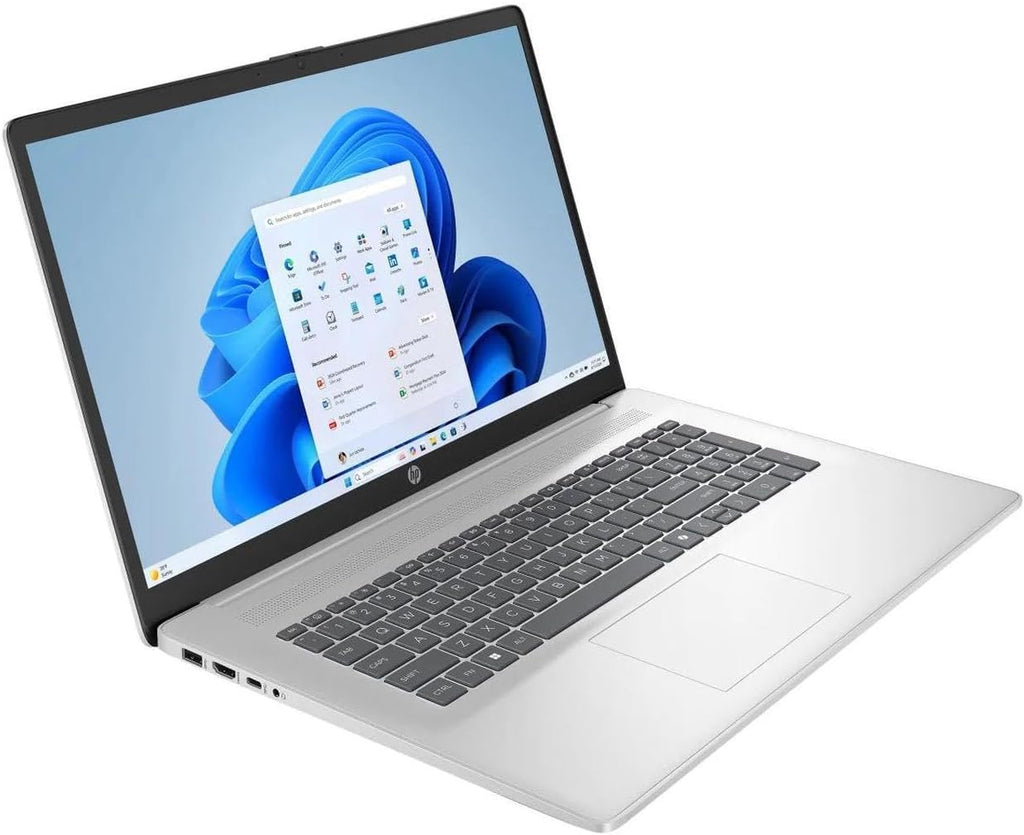 HP 17.3' HD+ Touchscreen Laptop |AMD Ryzen 5 7430U(Beat i5-1235U)| AMD Radeon Graphics |Camera |Bluetooth|Silver| 16GB RAM | 1024GB SSD |Windows 11 Pro |Bundle with Microsoft Office 2021