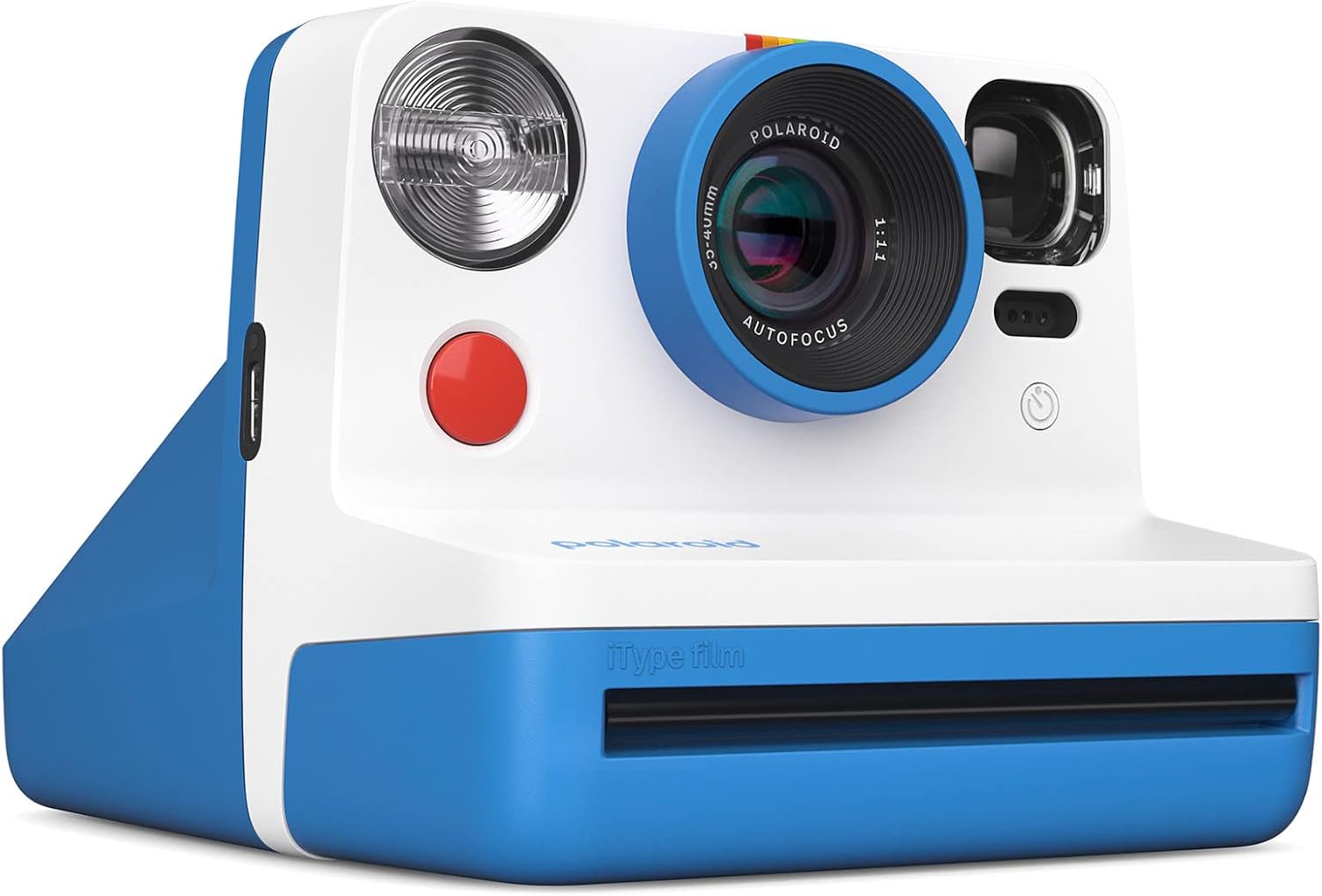 Polaroid Now 2nd Generation I-Type Instant Film Camera (Blue), Shoot and Print Bundle with Magnetic/Hanging Photo Frames and Color Instant Film (8 Exposures) (3 Items)