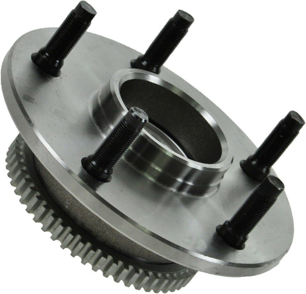 TRQ Front Left and Right Wheel Bearing and Hub Assembly Set 2 Piece Compatible with 2000-2001 Dodge Ram 1500 Rear Wheel Drive