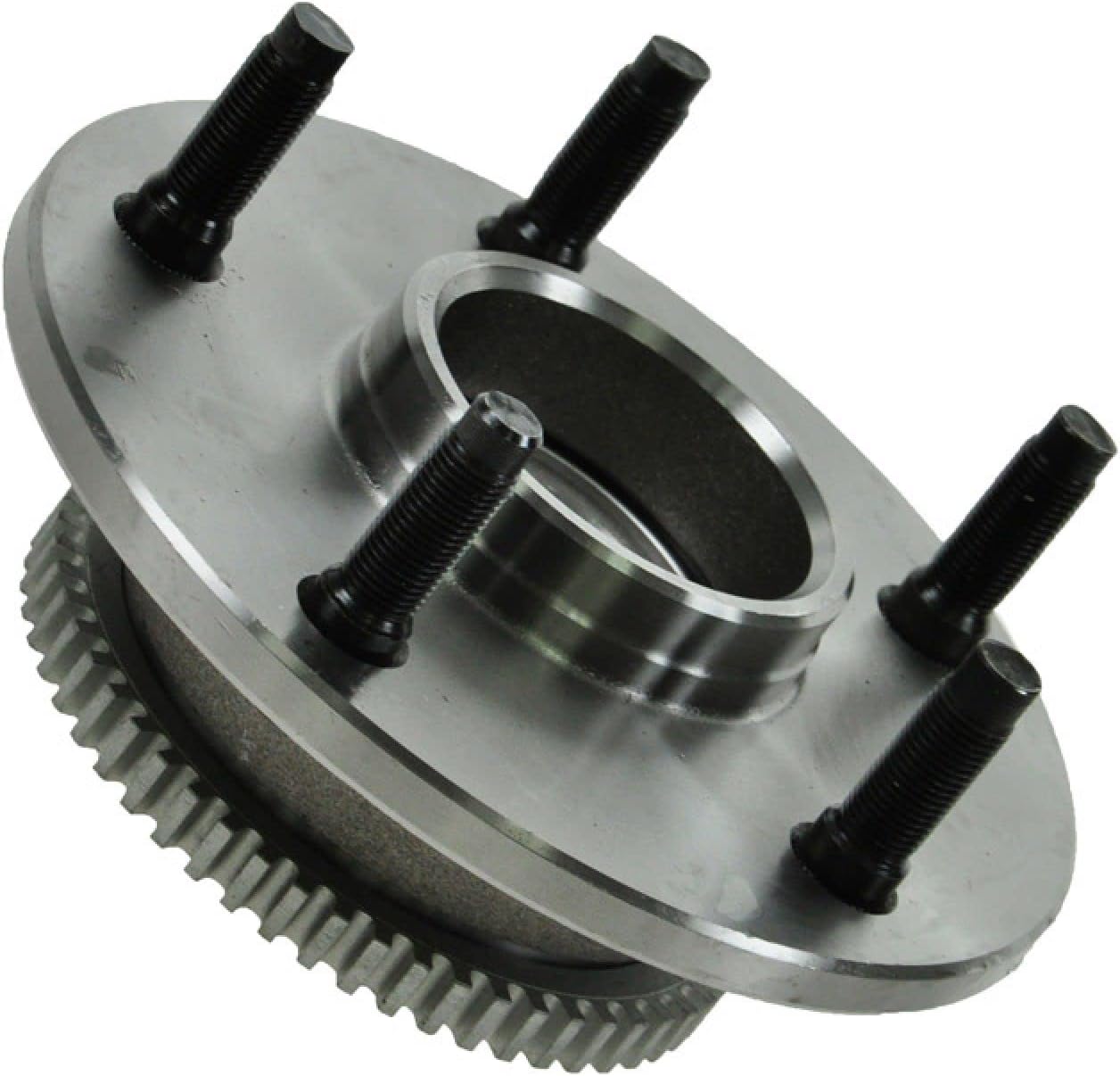 TRQ Front Left and Right Wheel Bearing and Hub Assembly Set 2 Piece Compatible with 2000-2001 Dodge Ram 1500 Rear Wheel Drive