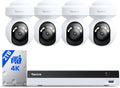 Reolink 4K Security Camera System with PT Auto-Tracking, 355°Pan 50°Tilt, 4K PoE Cameras Home Surveillance Wired Outdoor, Smart AI Detection, Spotlights & 2-Way Talk, 8CH NVR 2TB HDD, RLK8-800PT4